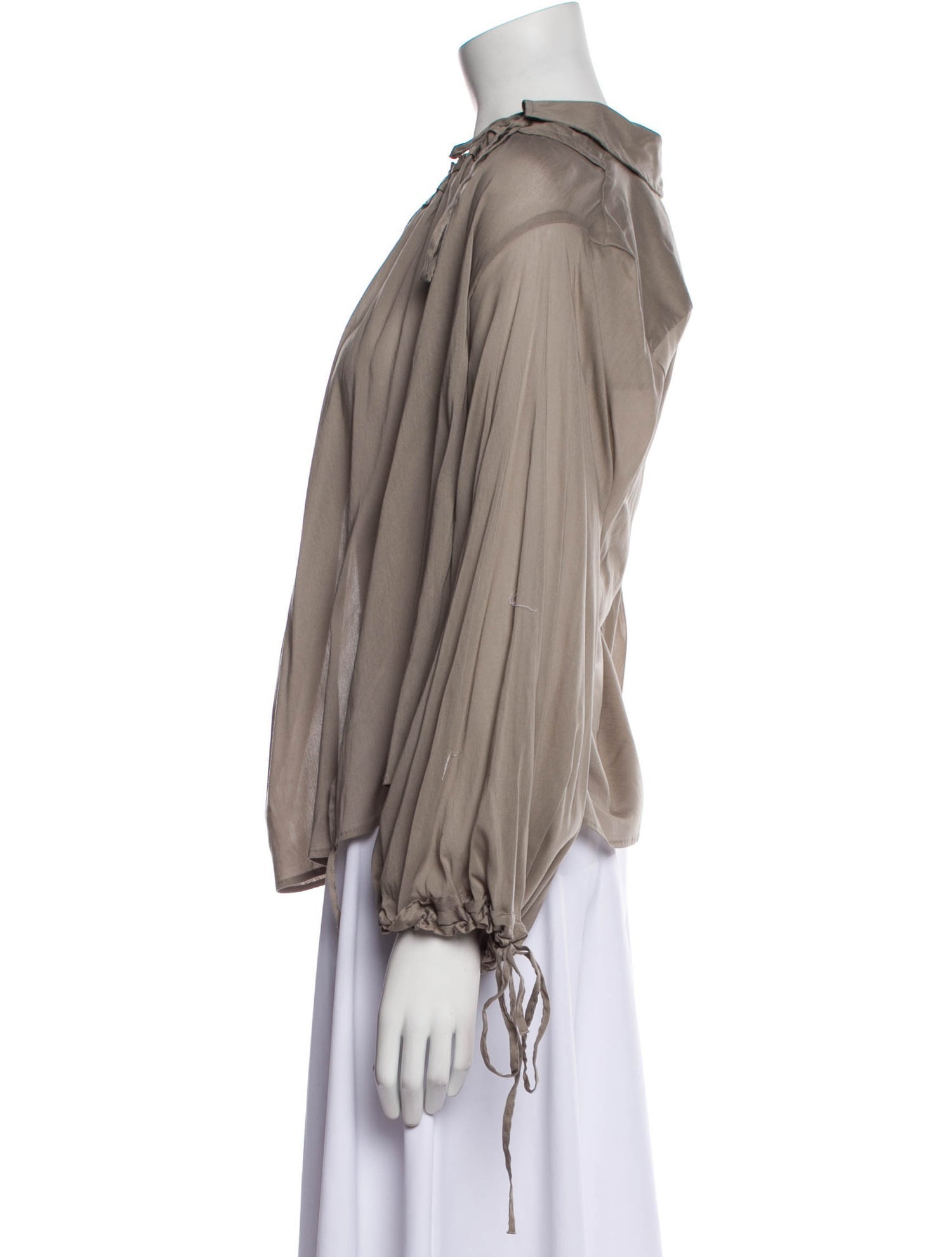 palmer//harding Scoop Neck Long Sleeve Blouse