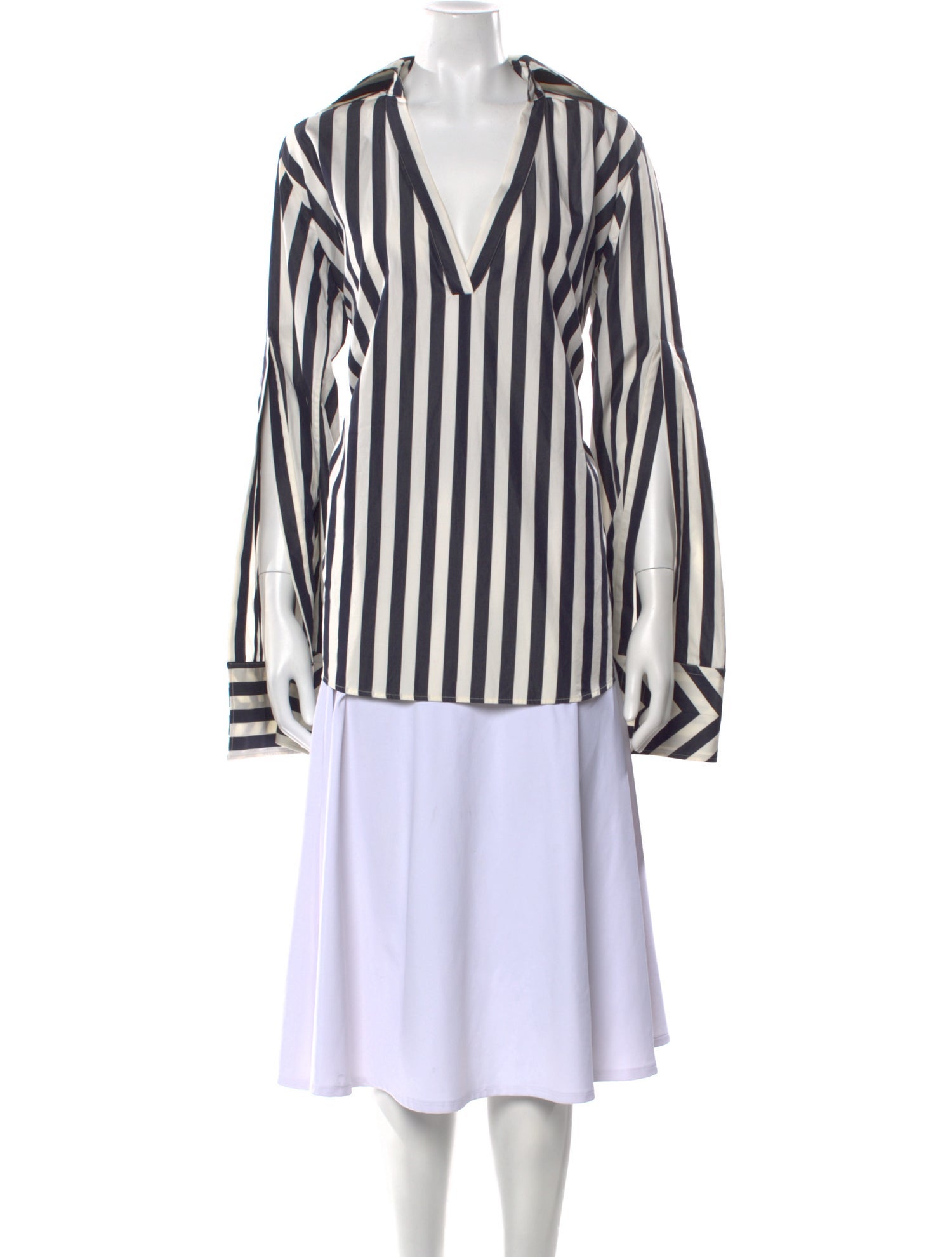 palmer//harding Striped V-Neck Tunic