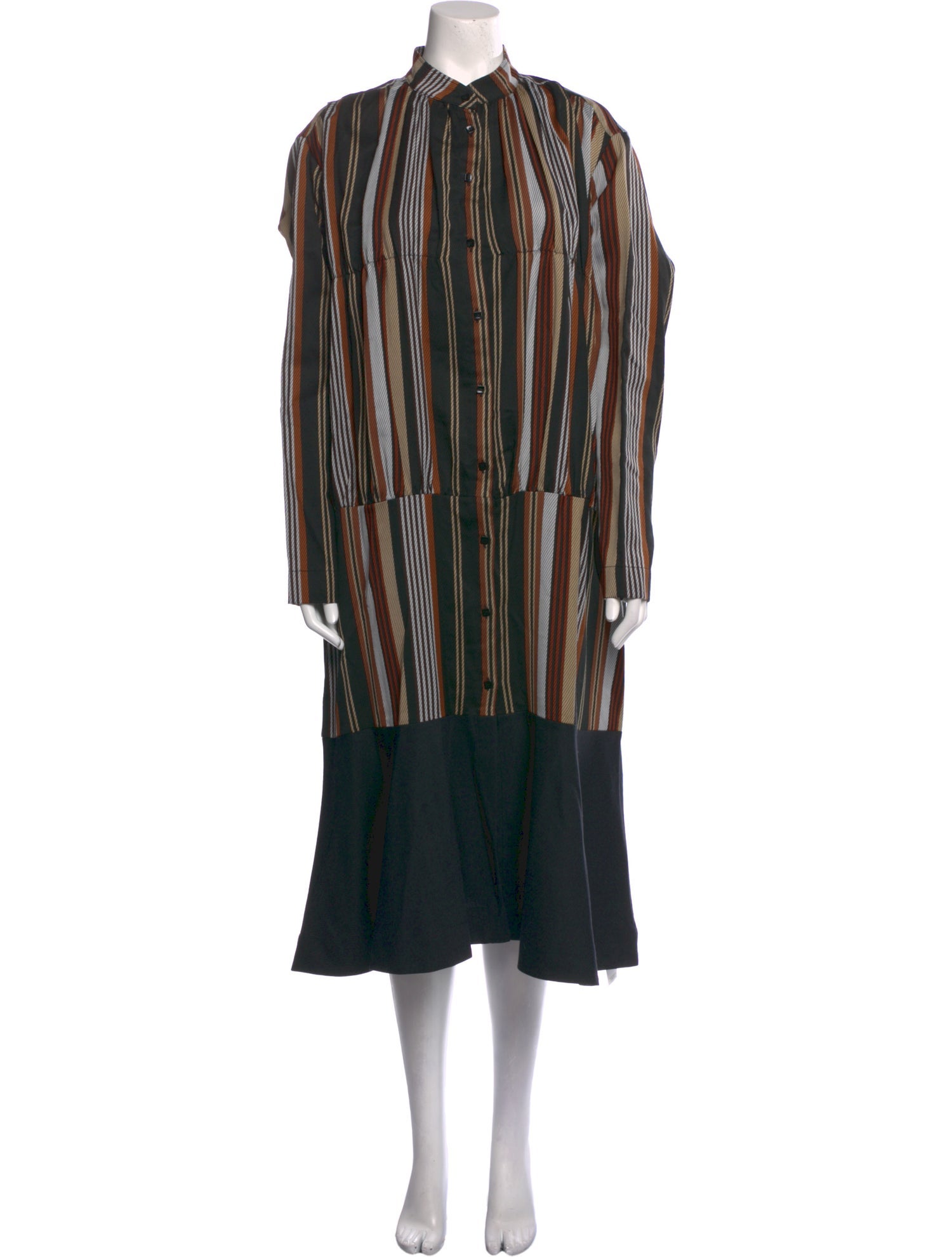 palmer//harding Striped Midi Length Dress