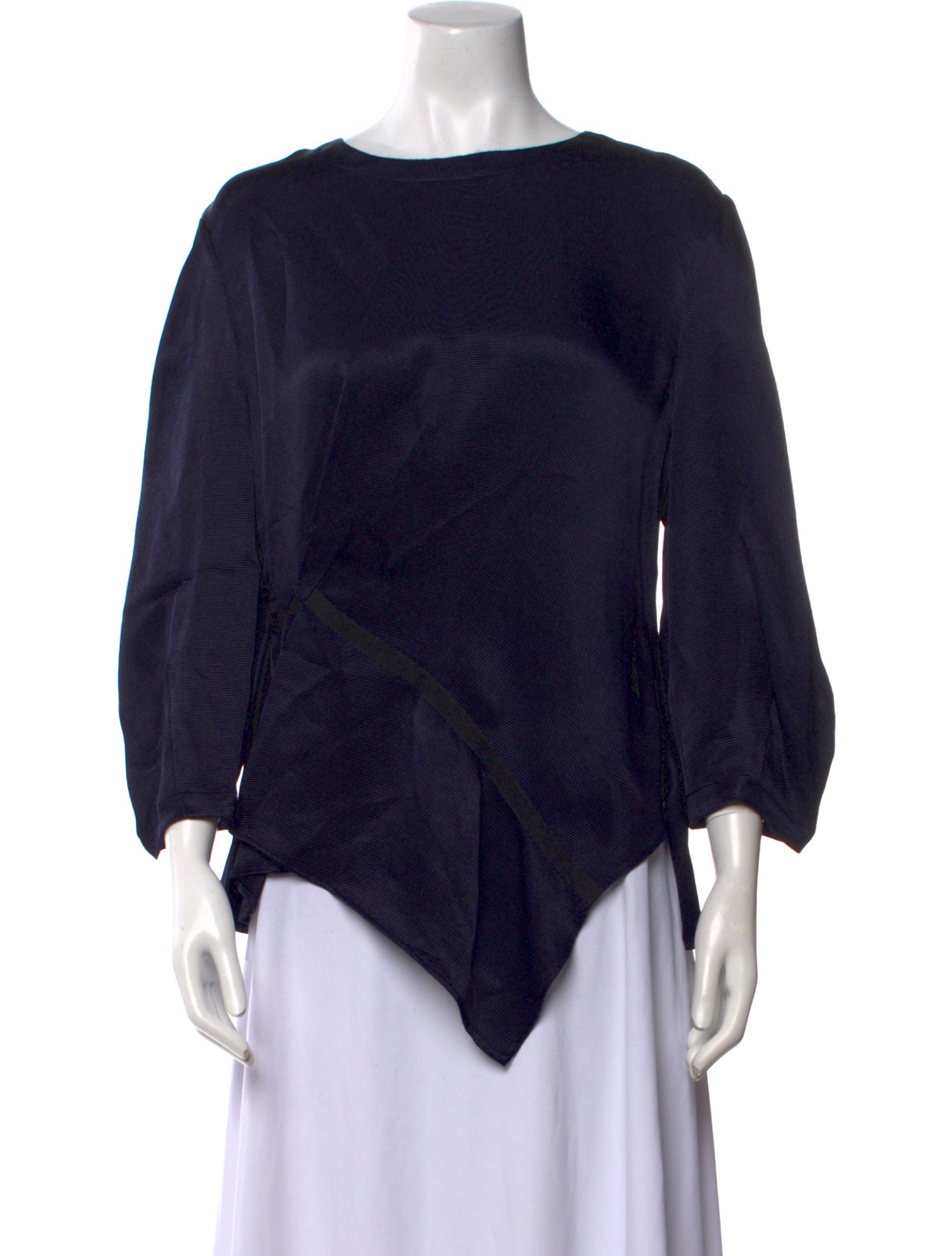 palmer//harding Bateau Neckline Three-Quarter Sleeve Blouse