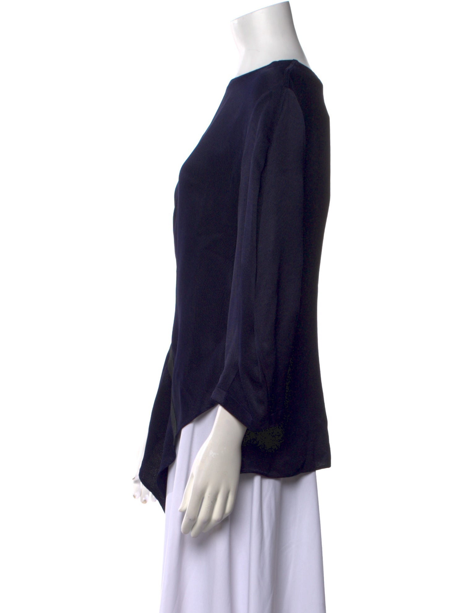 palmer//harding Bateau Neckline Three-Quarter Sleeve Blouse