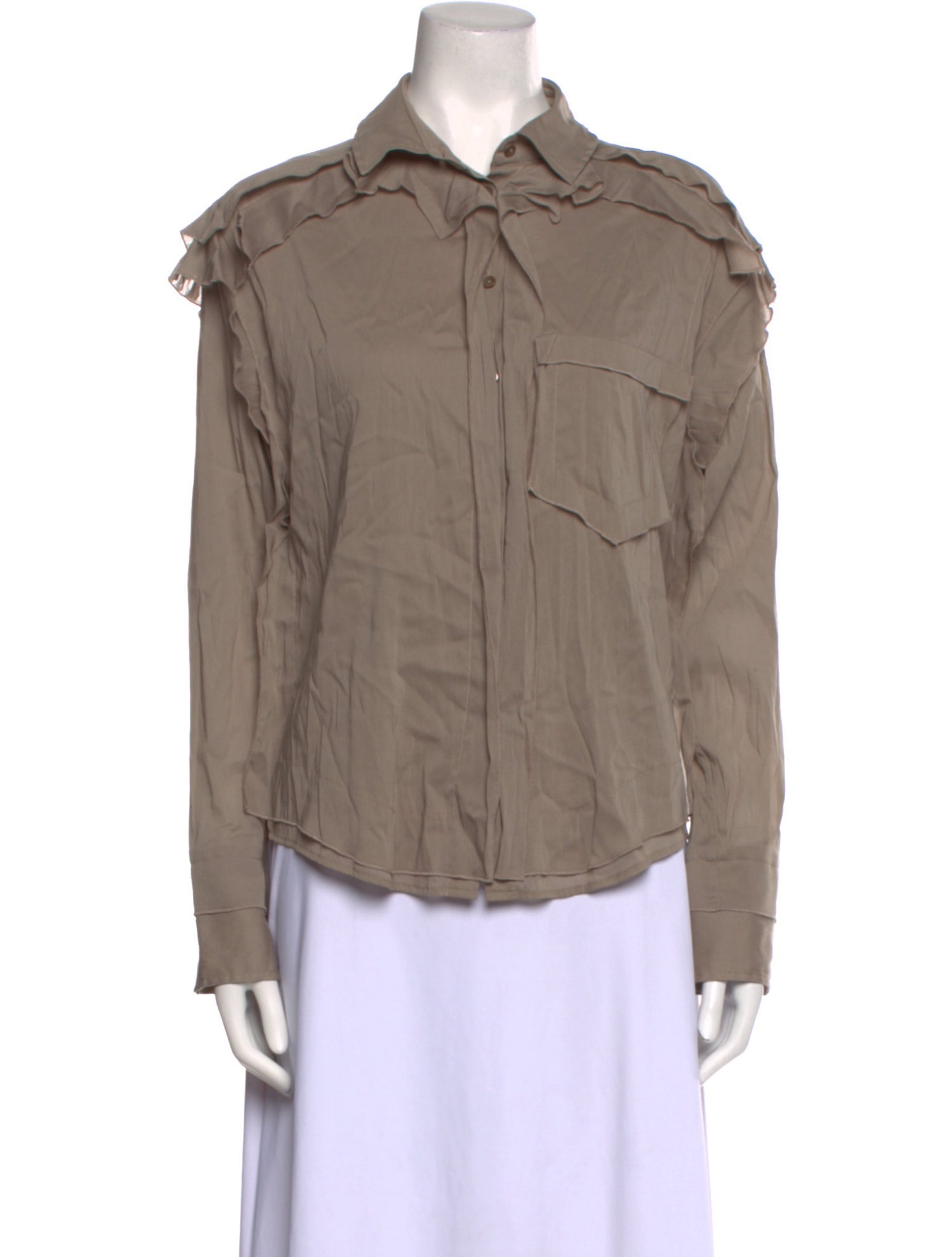 palmer//harding Long Sleeve Button-Up Top