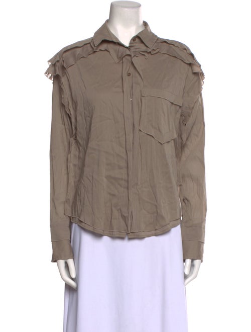 palmer//harding Long Sleeve Button-Up Top