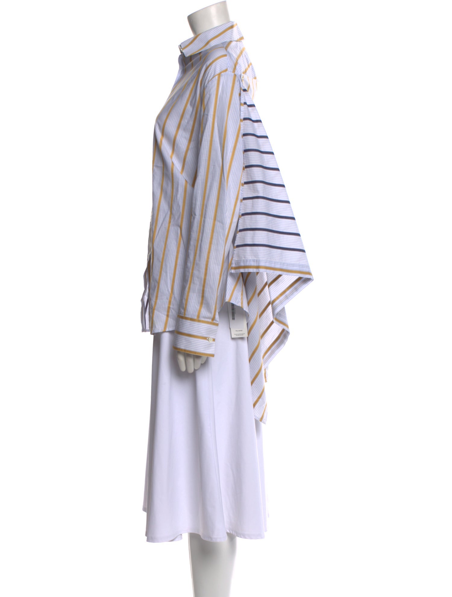 palmer//harding Striped Long Sleeve Button-Up Top