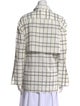 palmer//harding Plaid Print Long Sleeve Button-Up Top