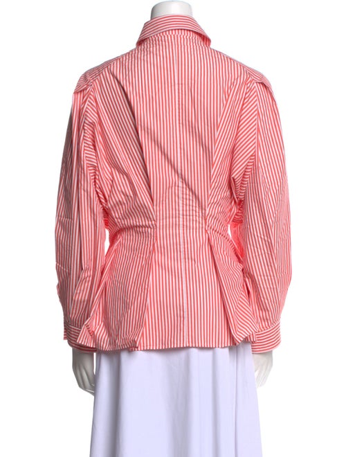 palmer//harding Striped Long Sleeve Button-Up Top