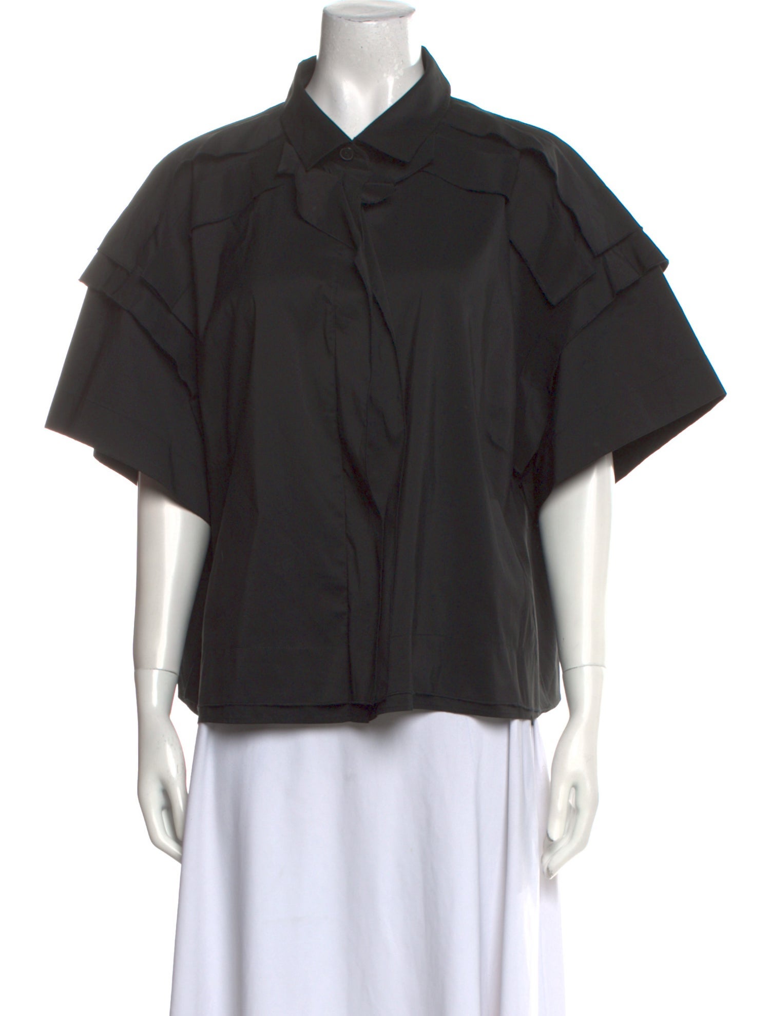 palmer//harding Short Sleeve Button-Up Top