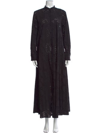 palmer//harding Polka Dot Print Long Dress