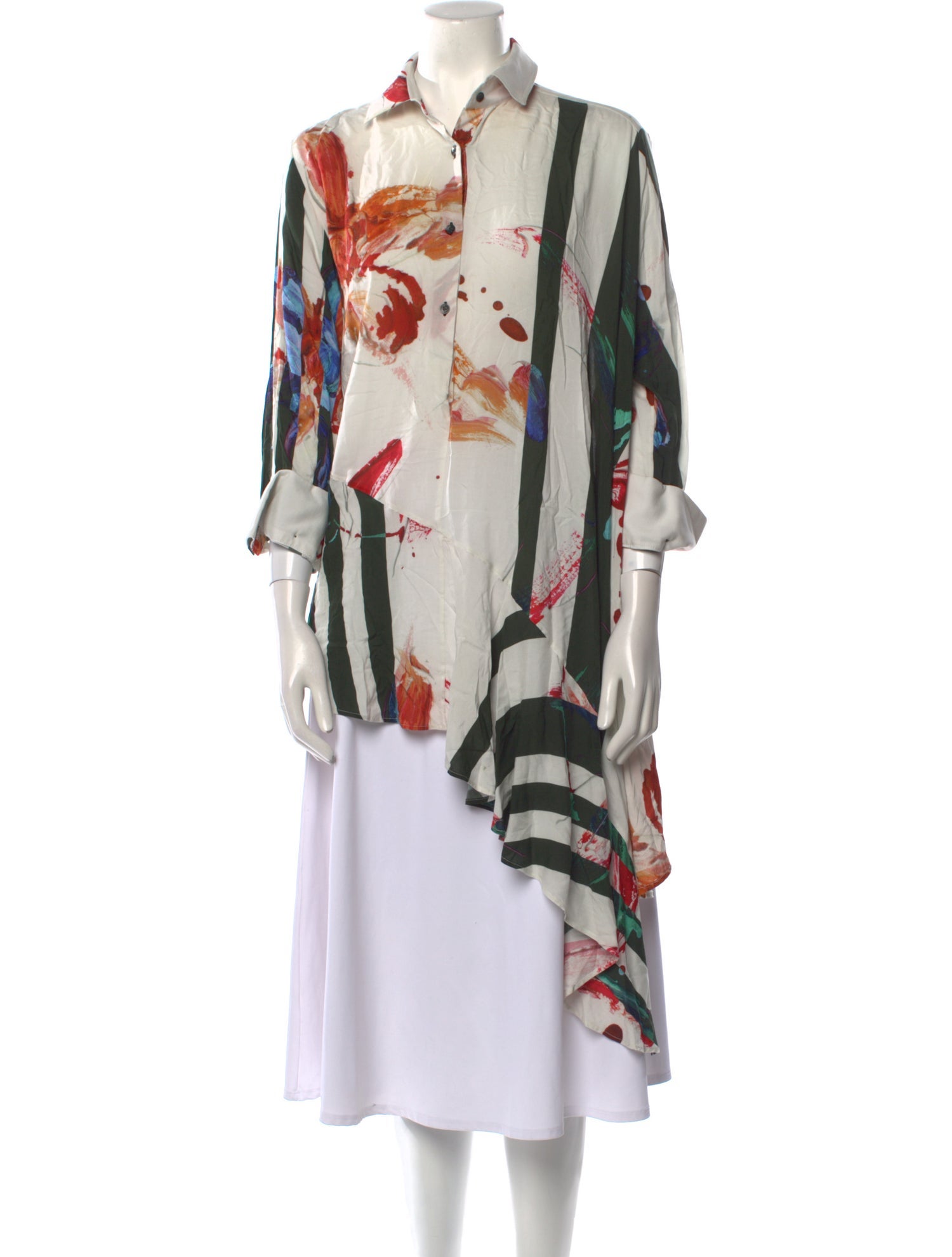 palmer//harding Floral Print Three-Quarter Sleeve Tunic
