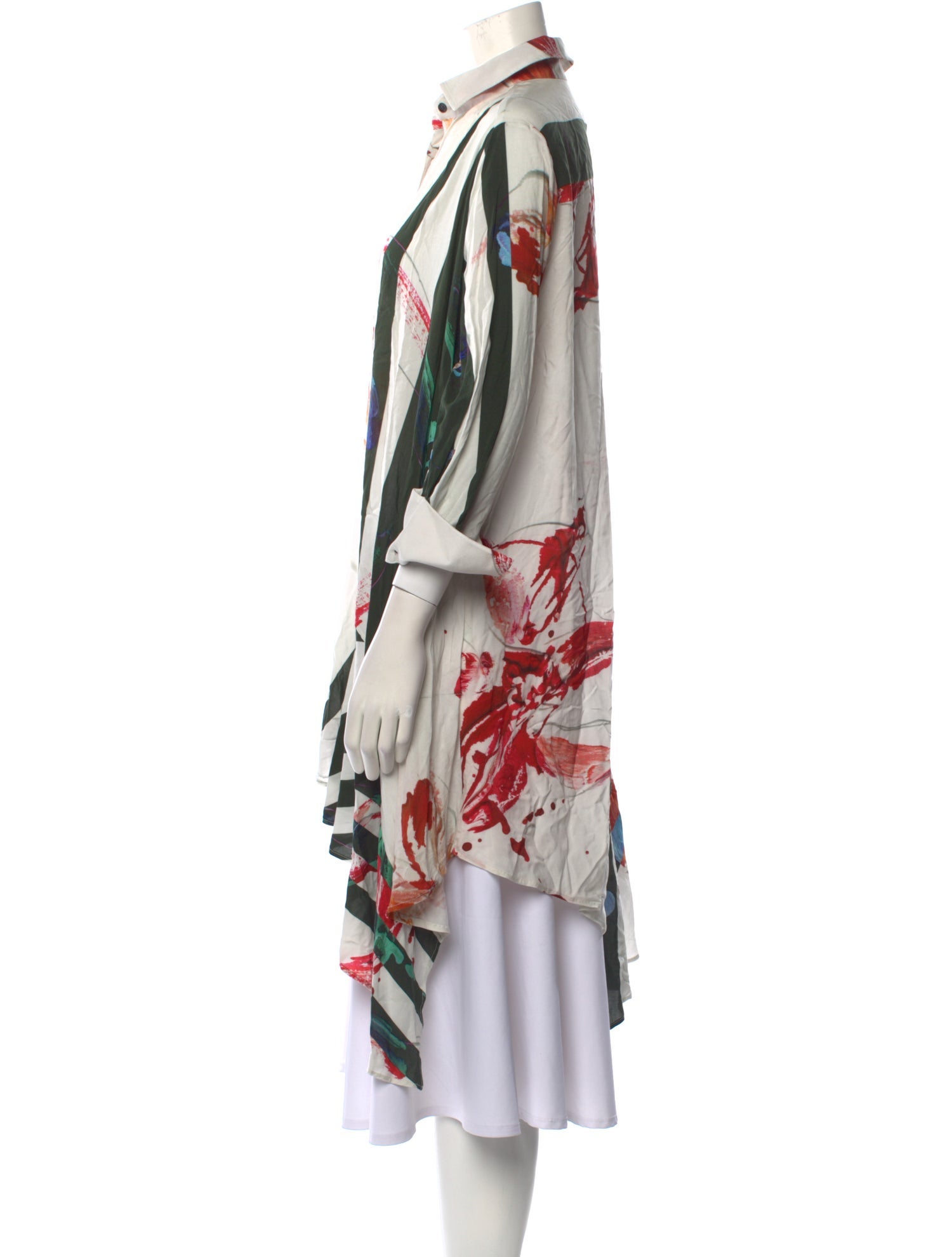 palmer//harding Floral Print Three-Quarter Sleeve Tunic