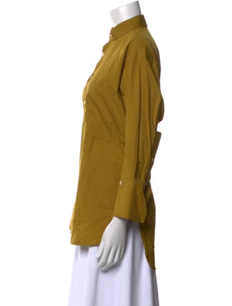 palmer//harding Three-Quarter Sleeve Button-Up Top