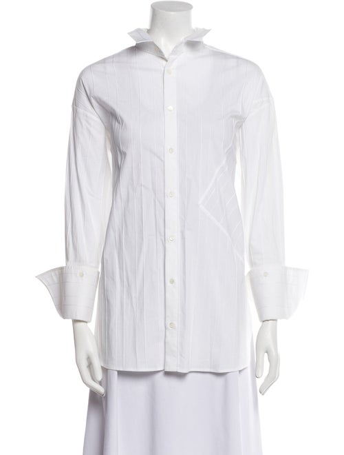 palmer//harding Three-Quarter Sleeve Button-Up Top