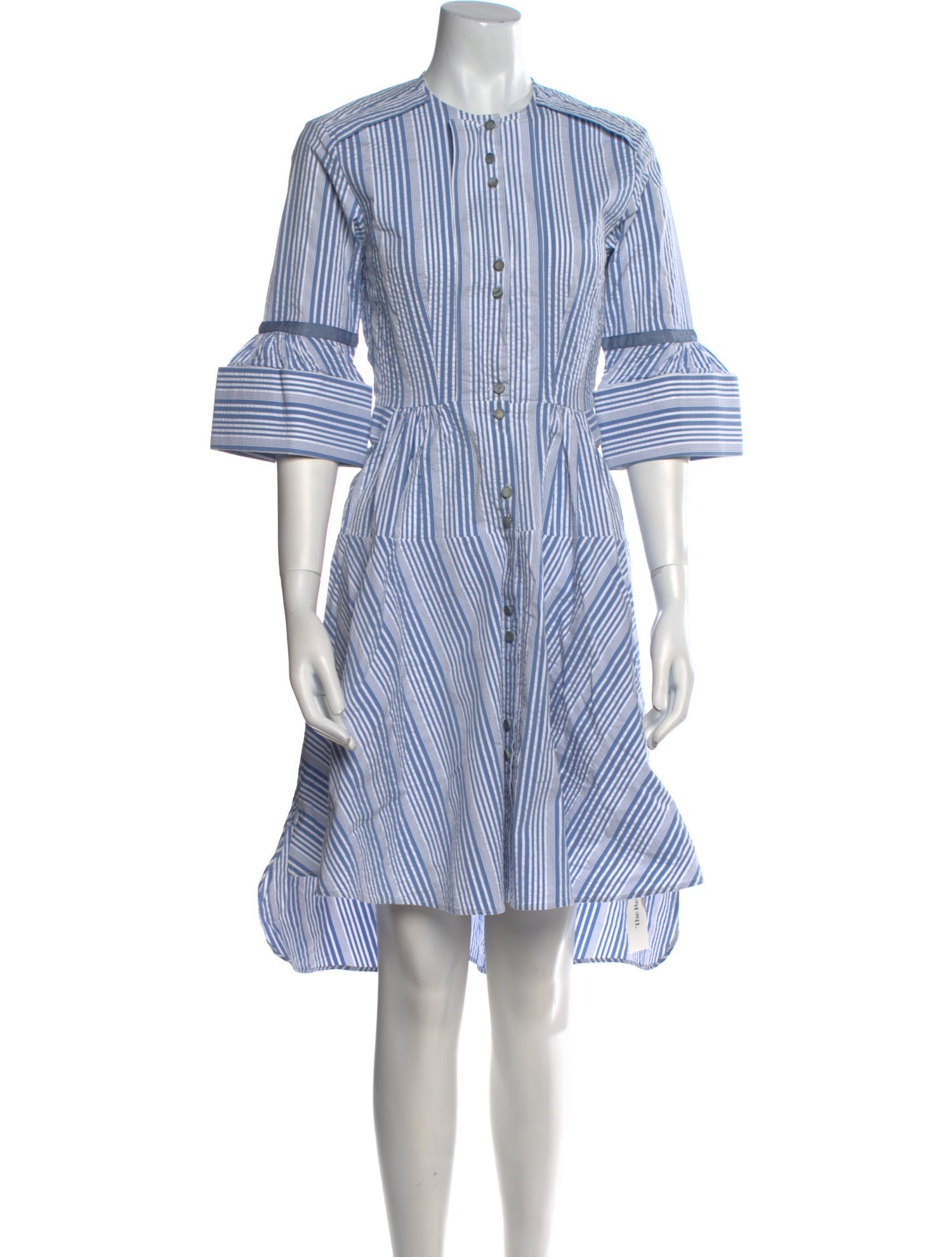 palmer//harding Striped Midi Length Dress