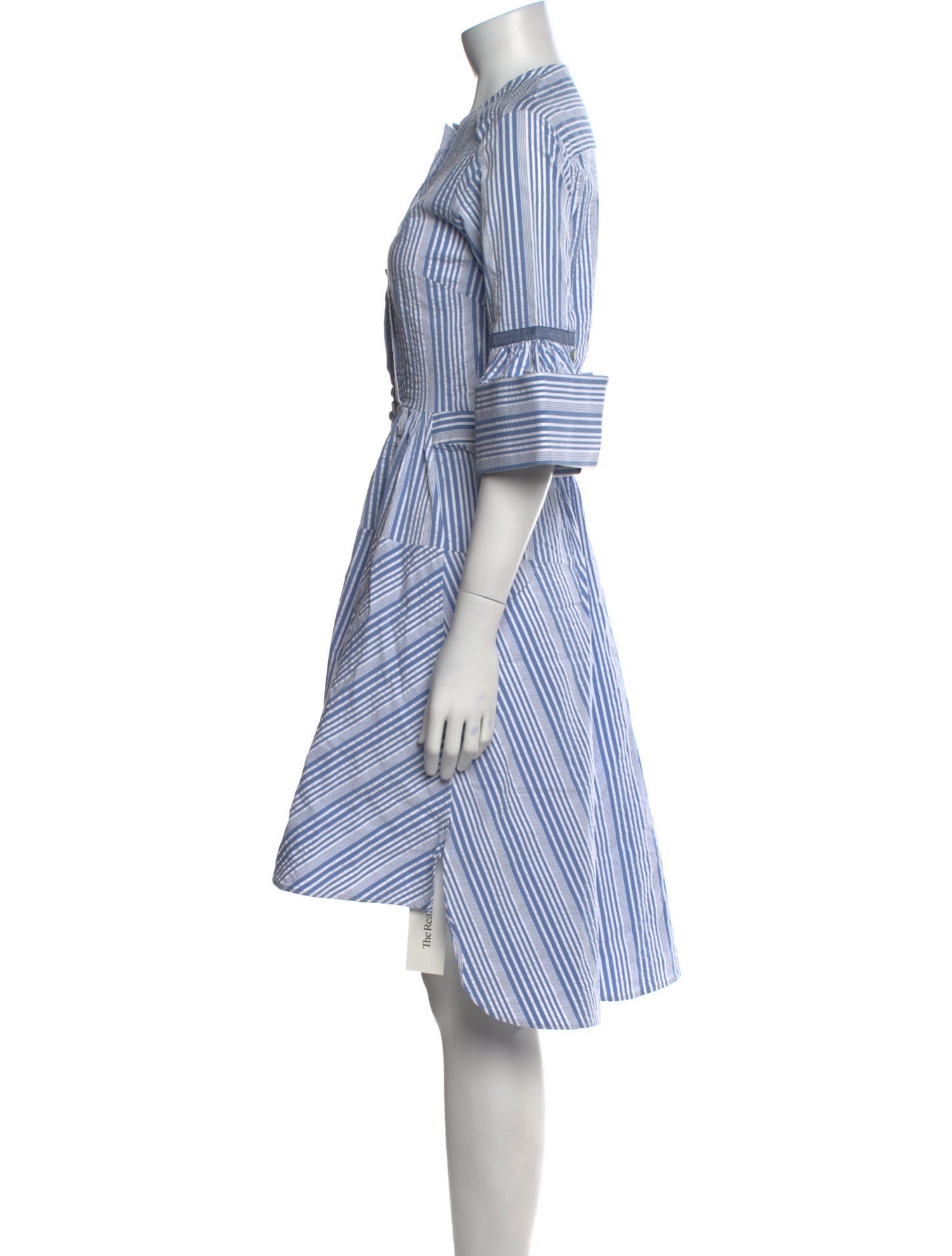 palmer//harding Striped Midi Length Dress