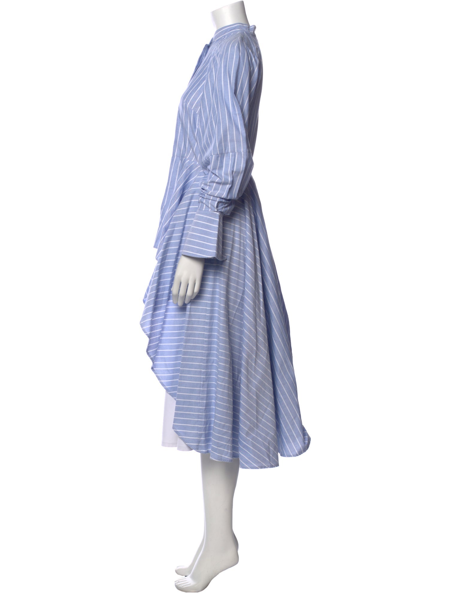 palmer//harding Striped Mock Neck Tunic