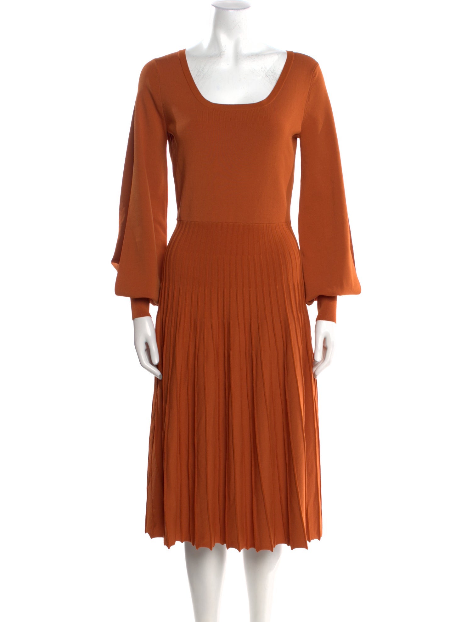 palmer//harding Scoop Neck Midi Length Dress