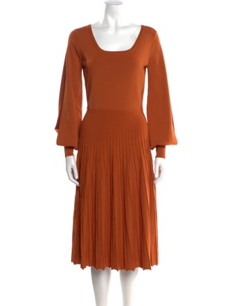 palmer//harding Scoop Neck Midi Length Dress