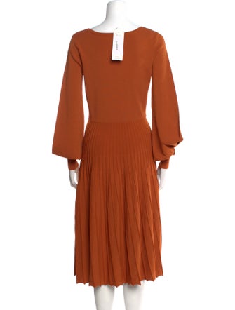 palmer//harding Scoop Neck Midi Length Dress