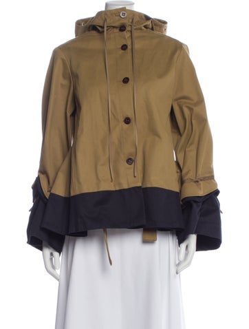 Pre-owned Palmer Harding Colorblock Pattern Coat In Neutral