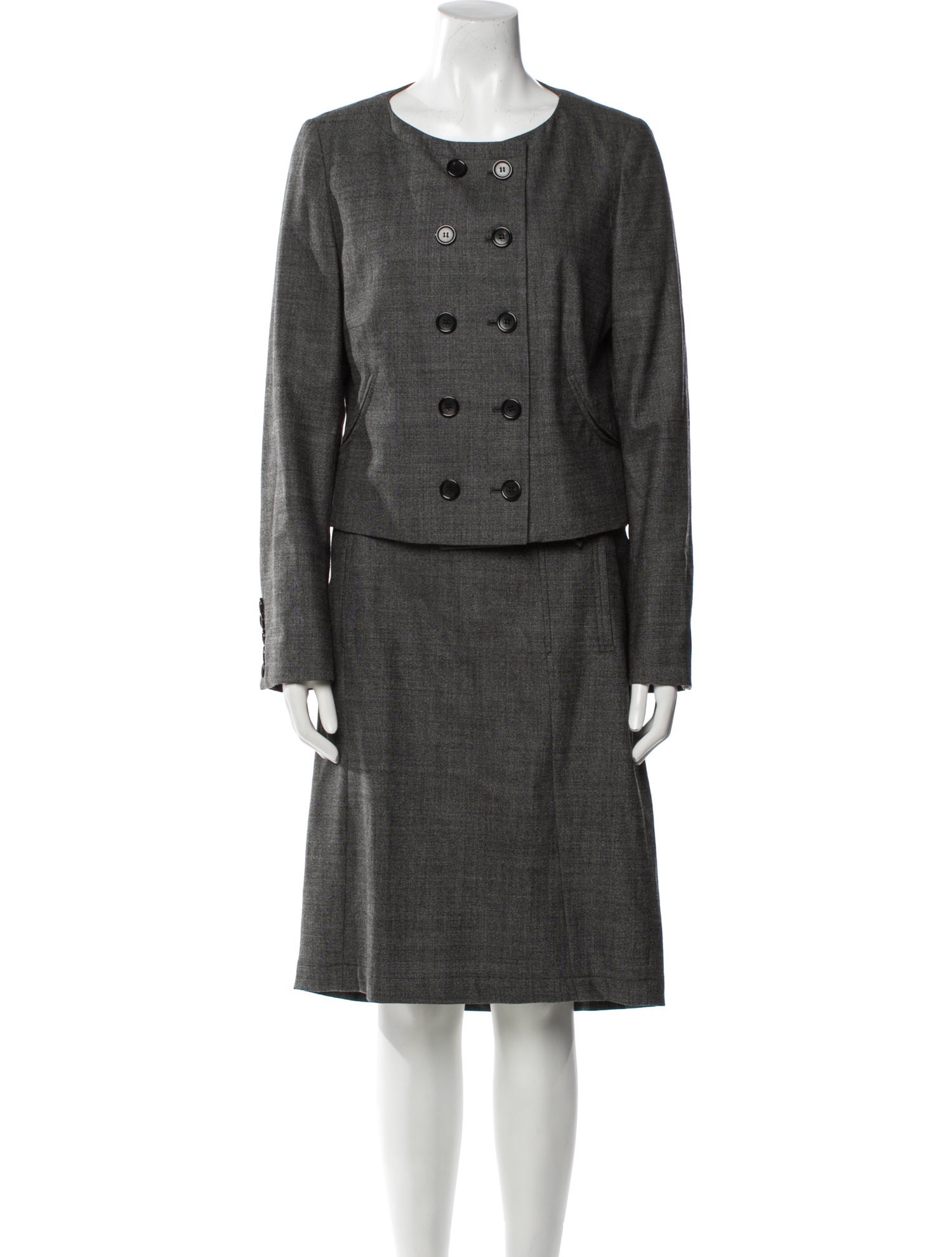 Rene Lezard Wool Skirt Suit