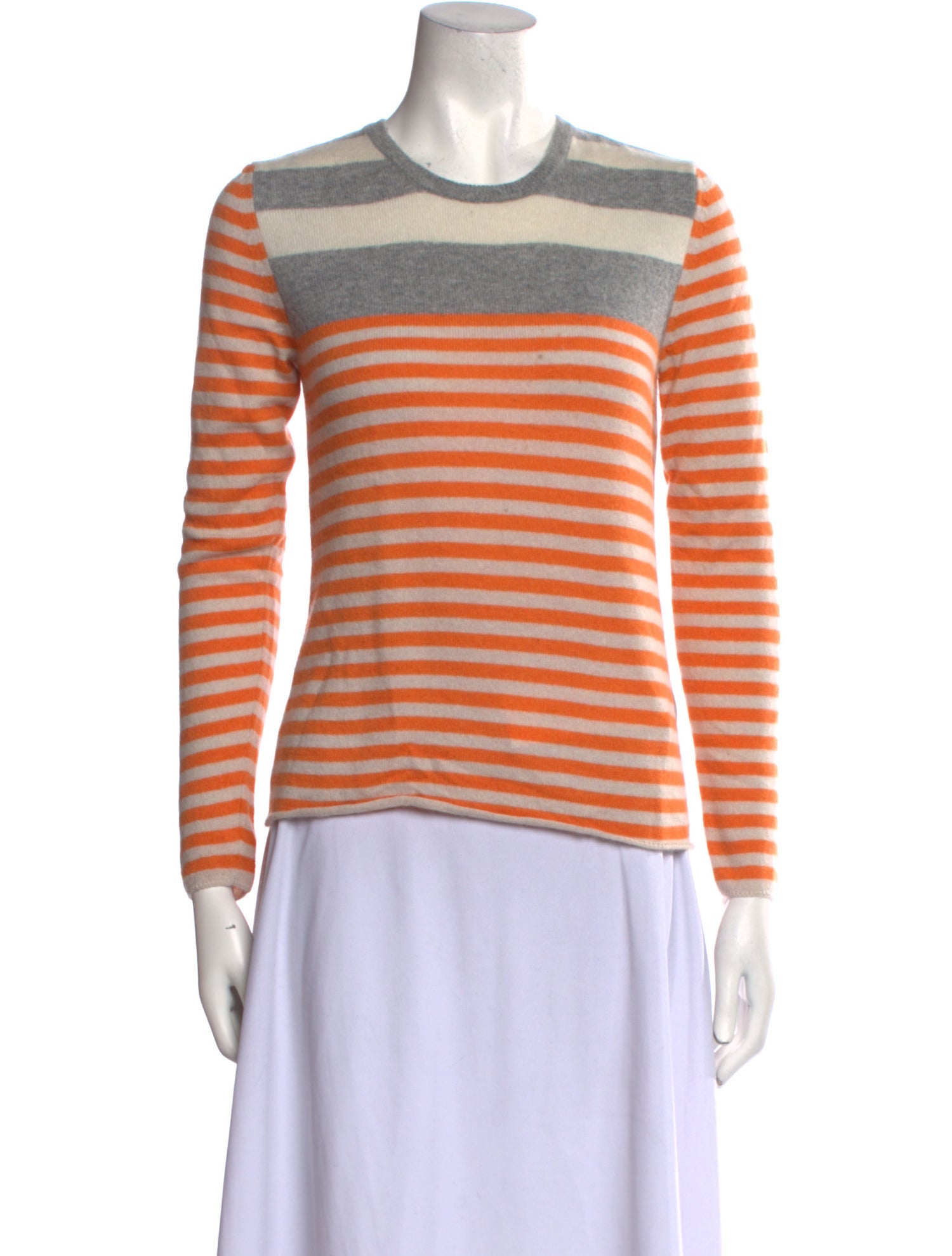 Rene Lezard Cashmere Striped Sweater