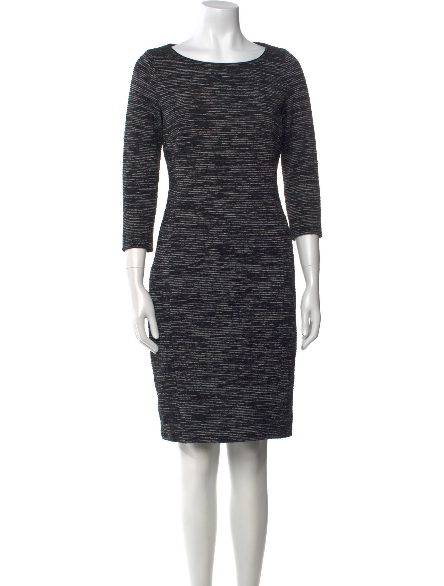 Rene Lezard Printed Knee-Length Dress