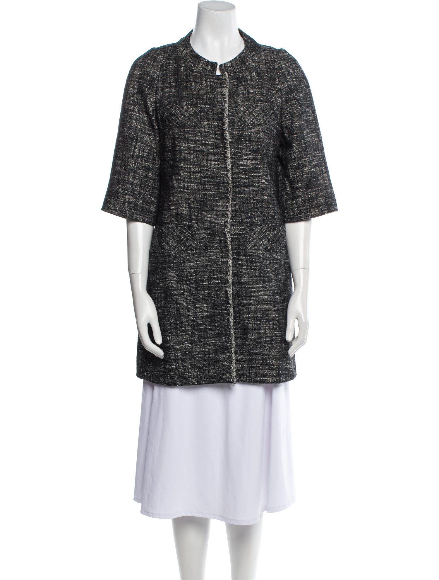 Rene Lezard Tweed Pattern Coat