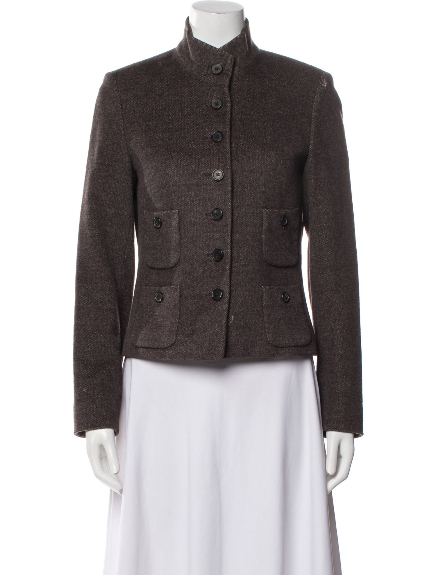 Rene Lezard Wool Printed Blazer