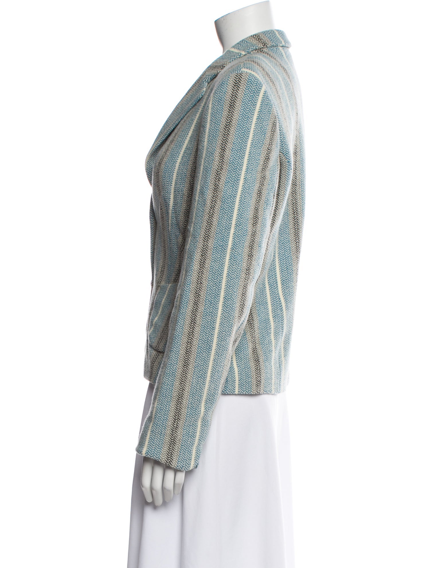 Rene Lezard Wool Patterned Blazer