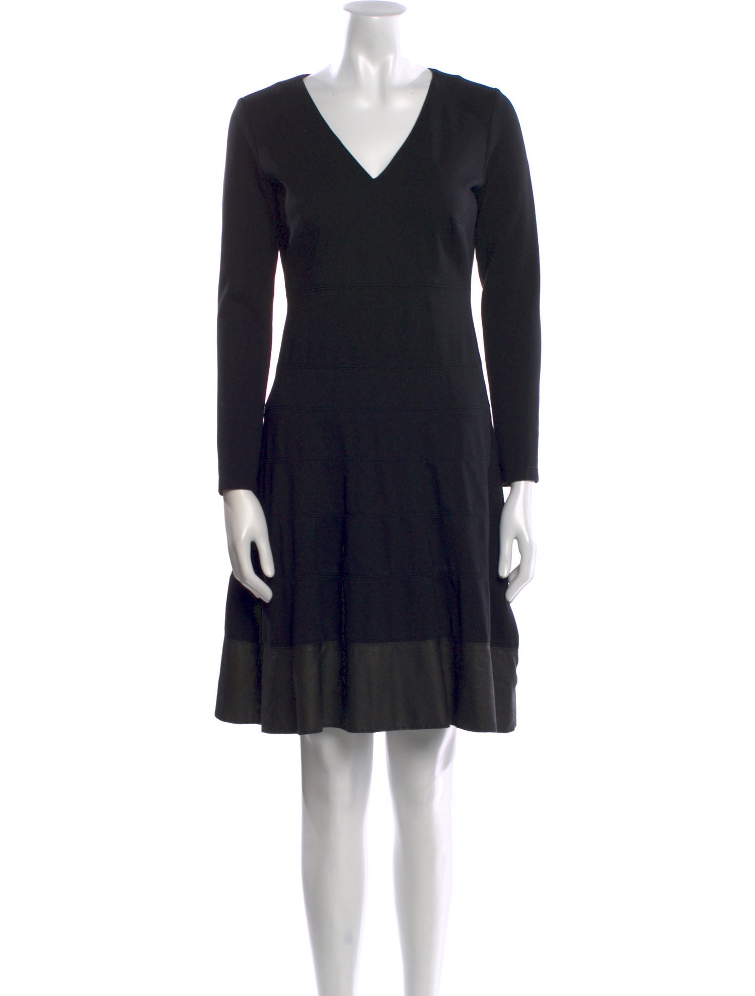 Rene Lezard V-Neck Mini Dress