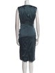 Rene Lezard Silk Midi Length Dress