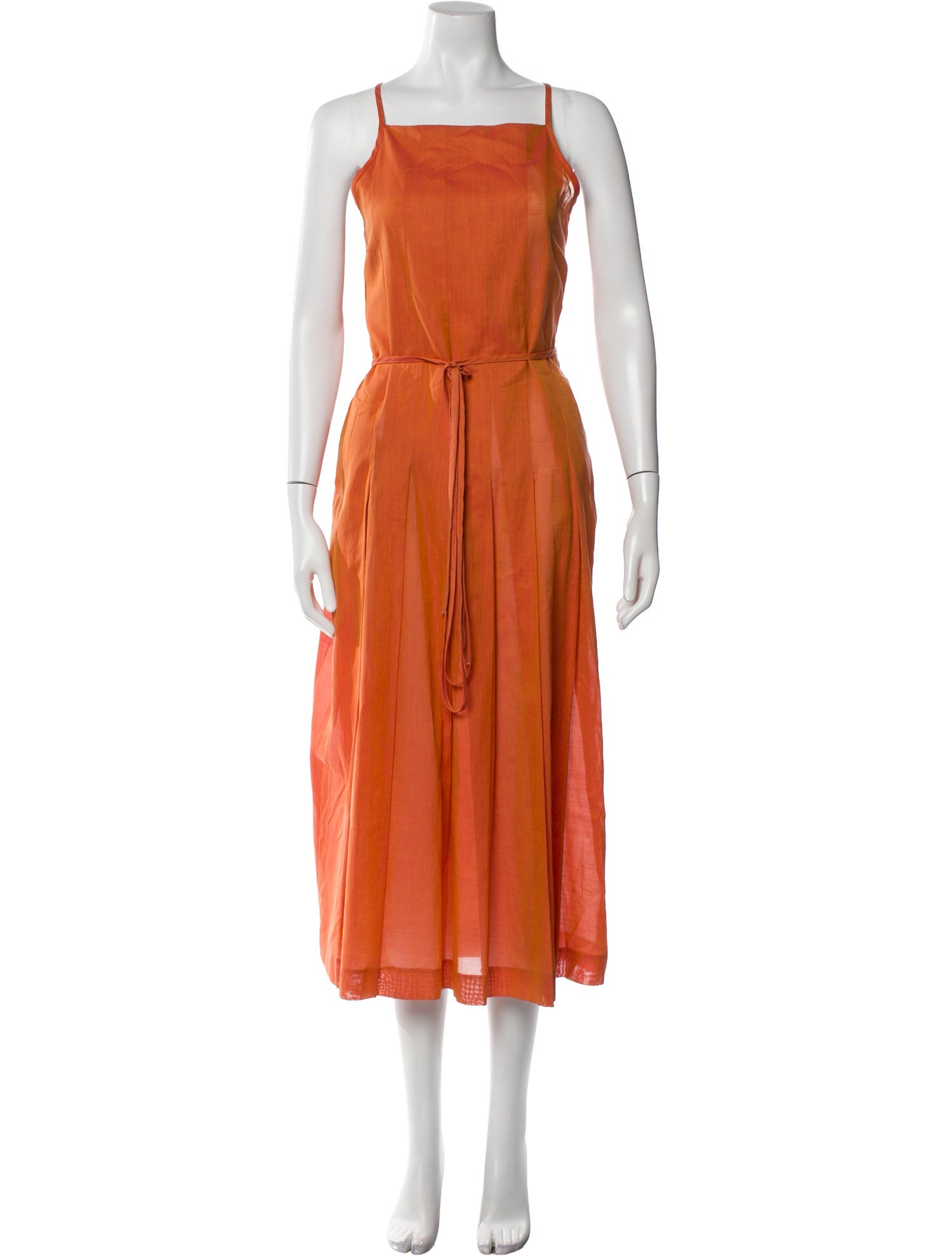 Rene Lezard Square Neckline Long Dress