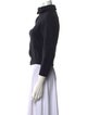 Rene Lezard Merino Wool Mock Neck Sweater