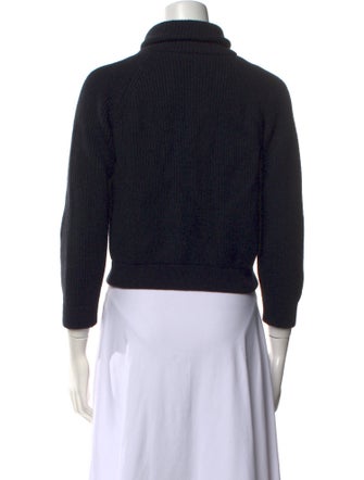 Rene Lezard Merino Wool Mock Neck Sweater