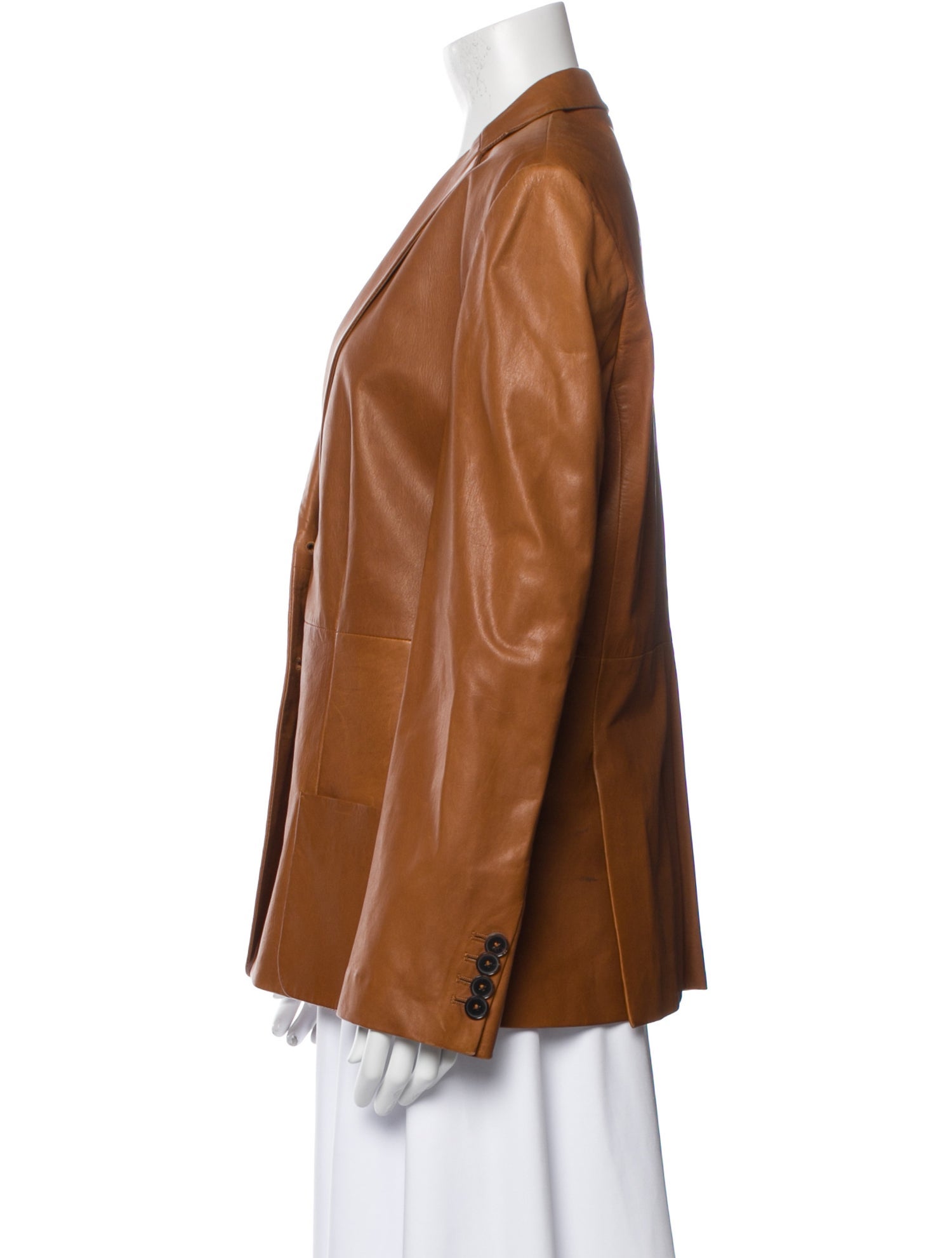 Rene Lezard Vintage Lamb Leather Blazer