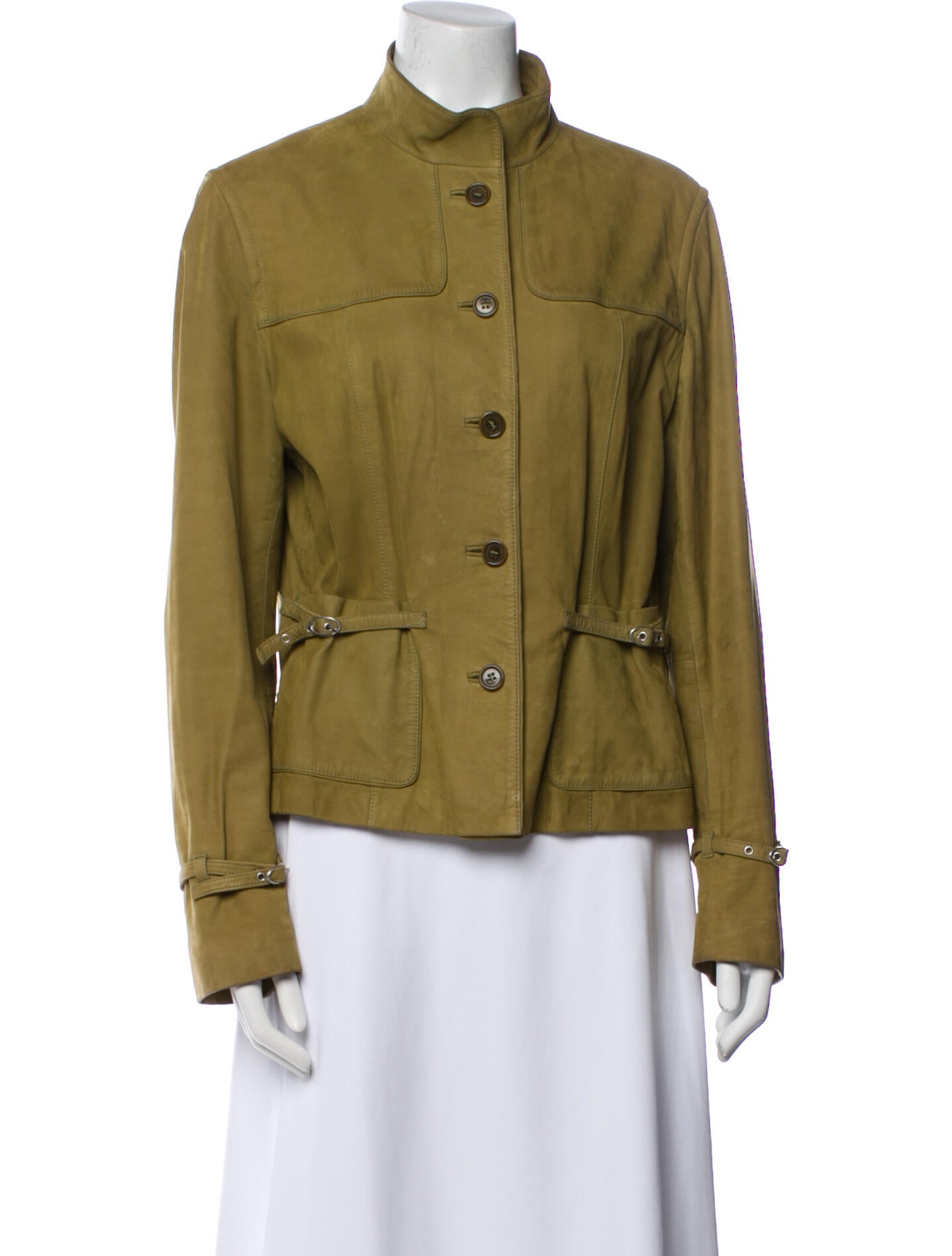 Rene Lezard Suede Utility Jacket