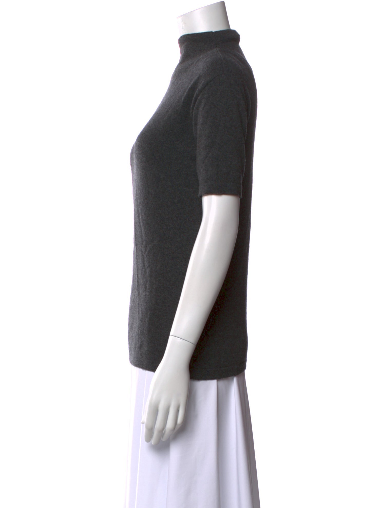 Rene Lezard Merino Wool Mock Neck Sweater