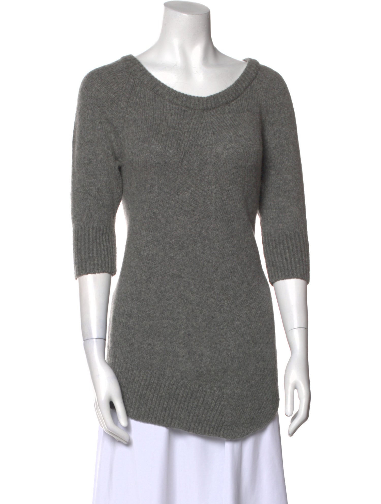 Rene Lezard Wool Scoop Neck Sweater