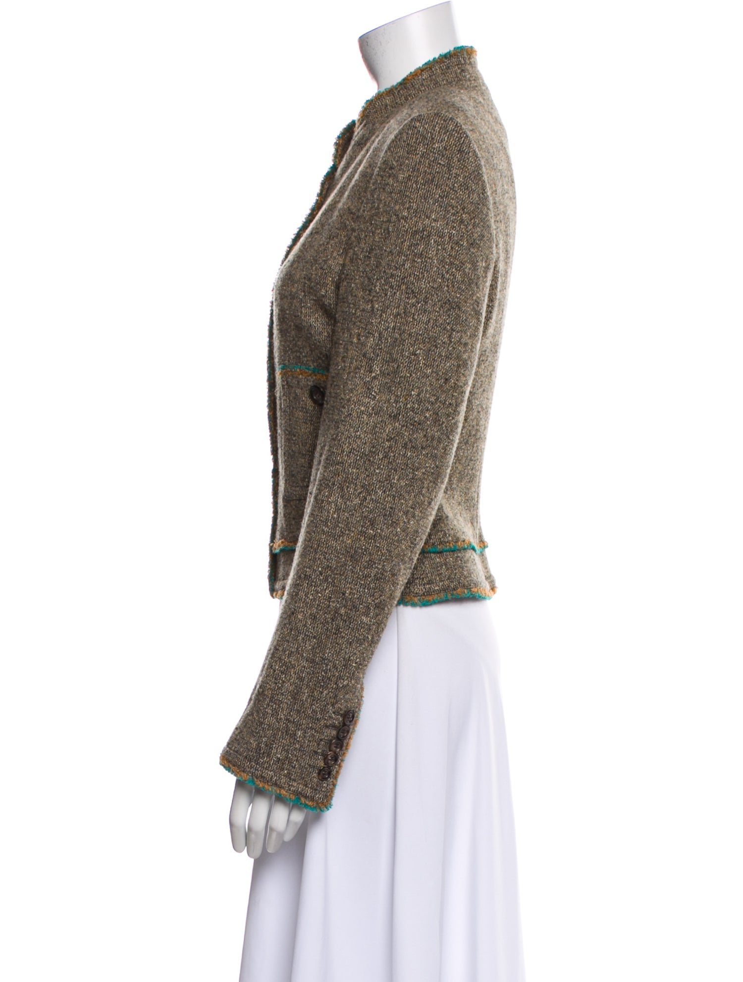 Rene Lezard Tweed Pattern Blazer