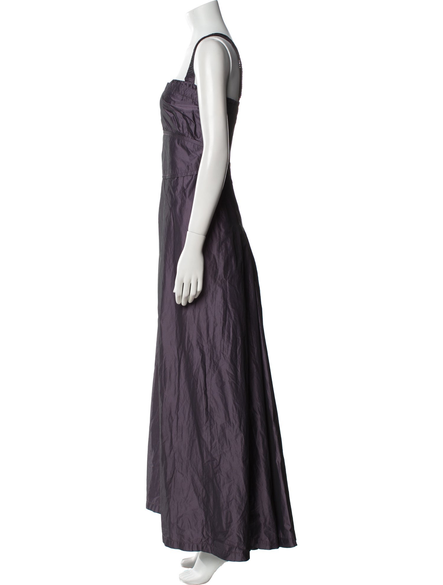 Rene Lezard Square Neckline Long Dress