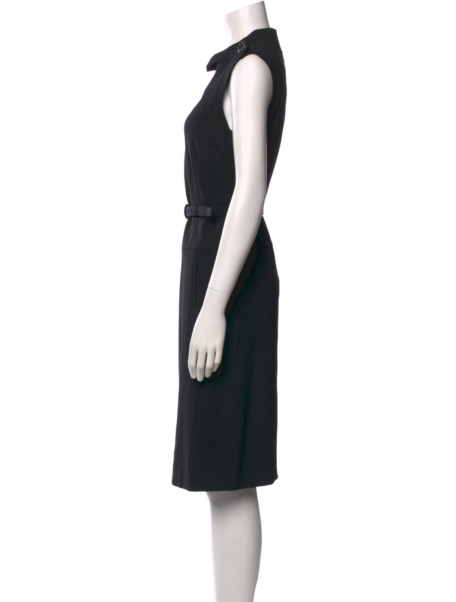 Rene Lezard Wool Midi Length Dress