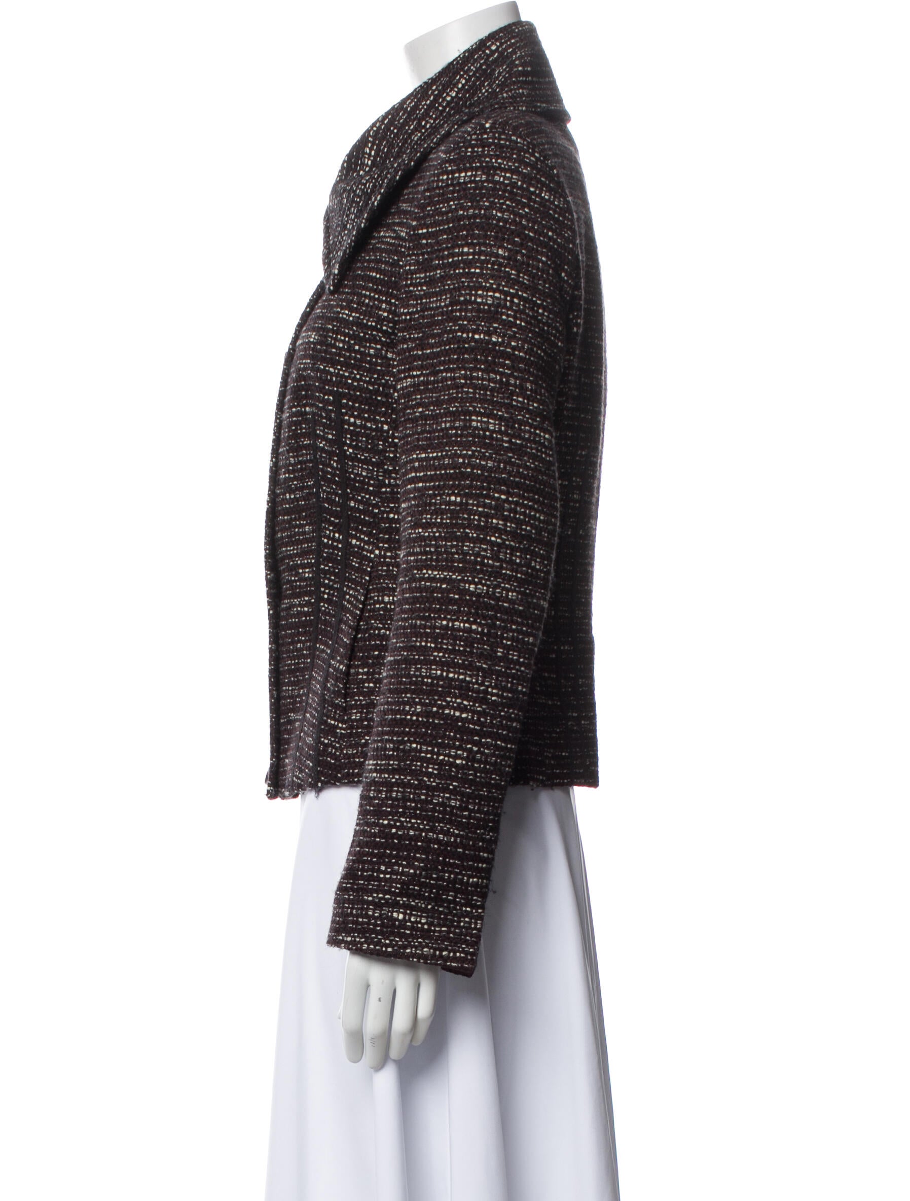 Rene Lezard Tweed Pattern Evening Jacket