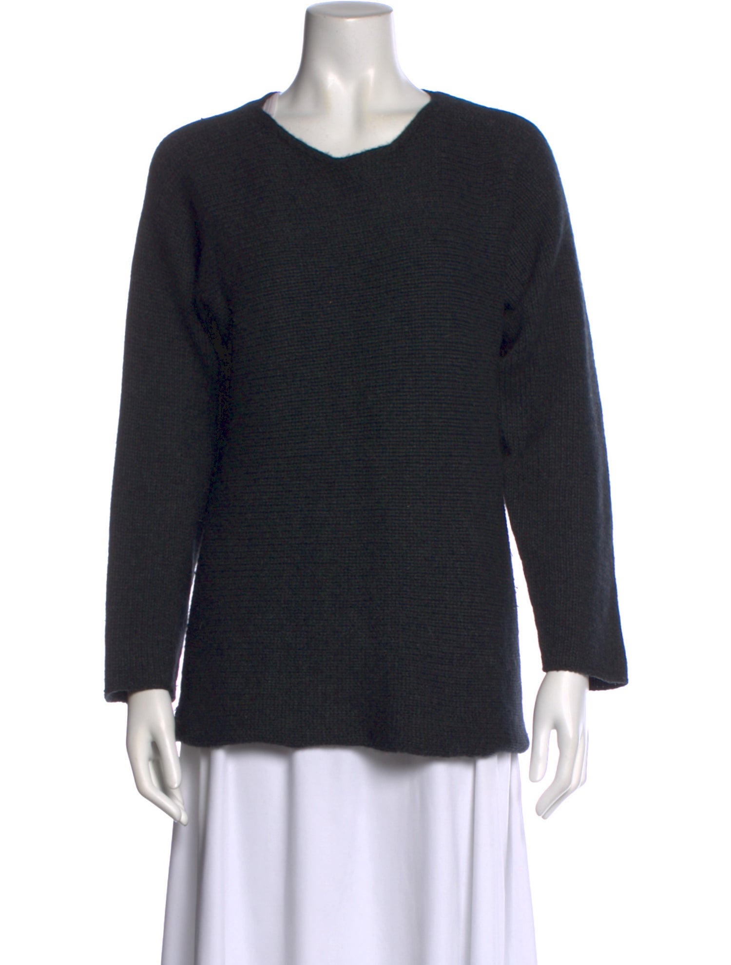 Rene Lezard Wool Scoop Neck Sweater