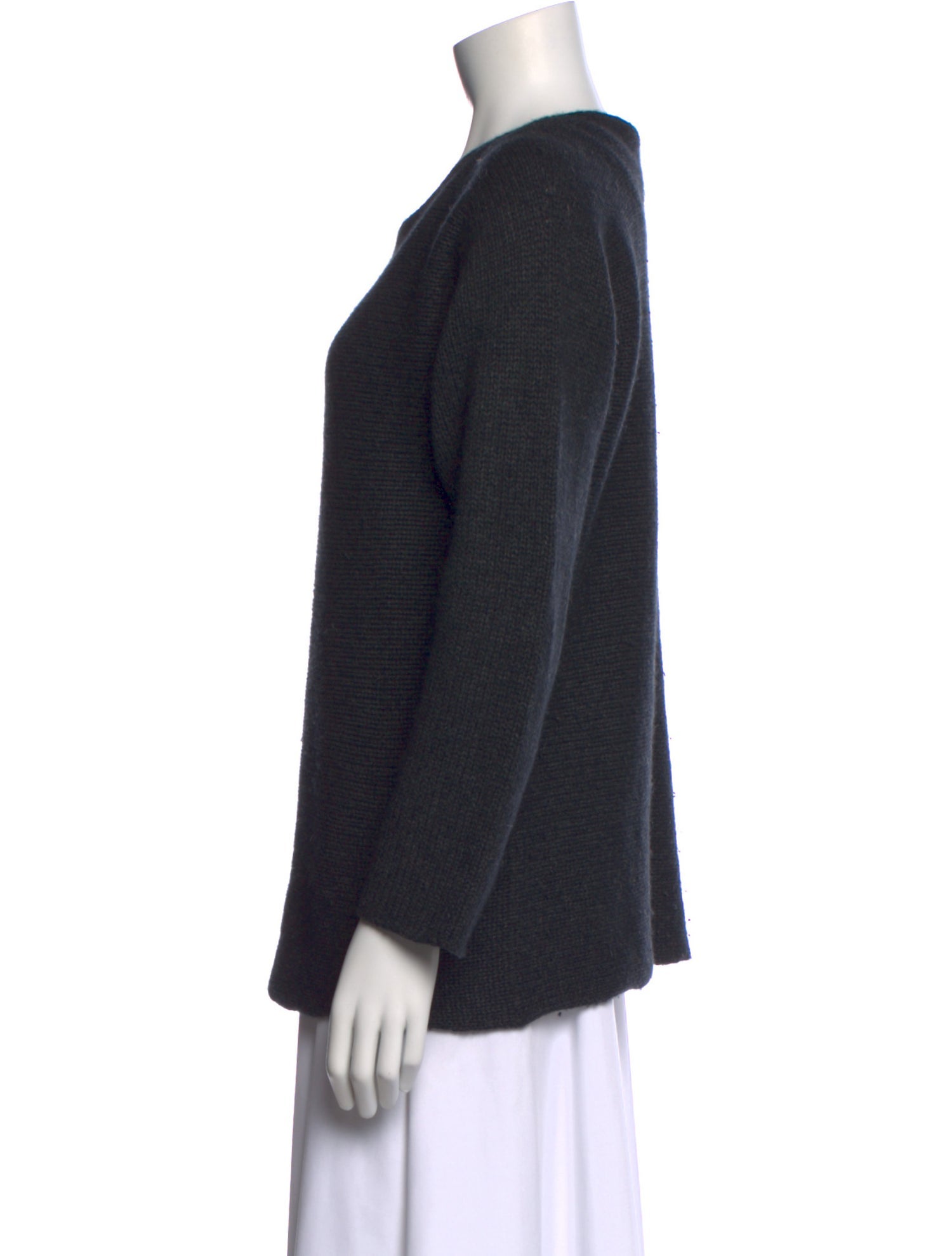 Rene Lezard Wool Scoop Neck Sweater