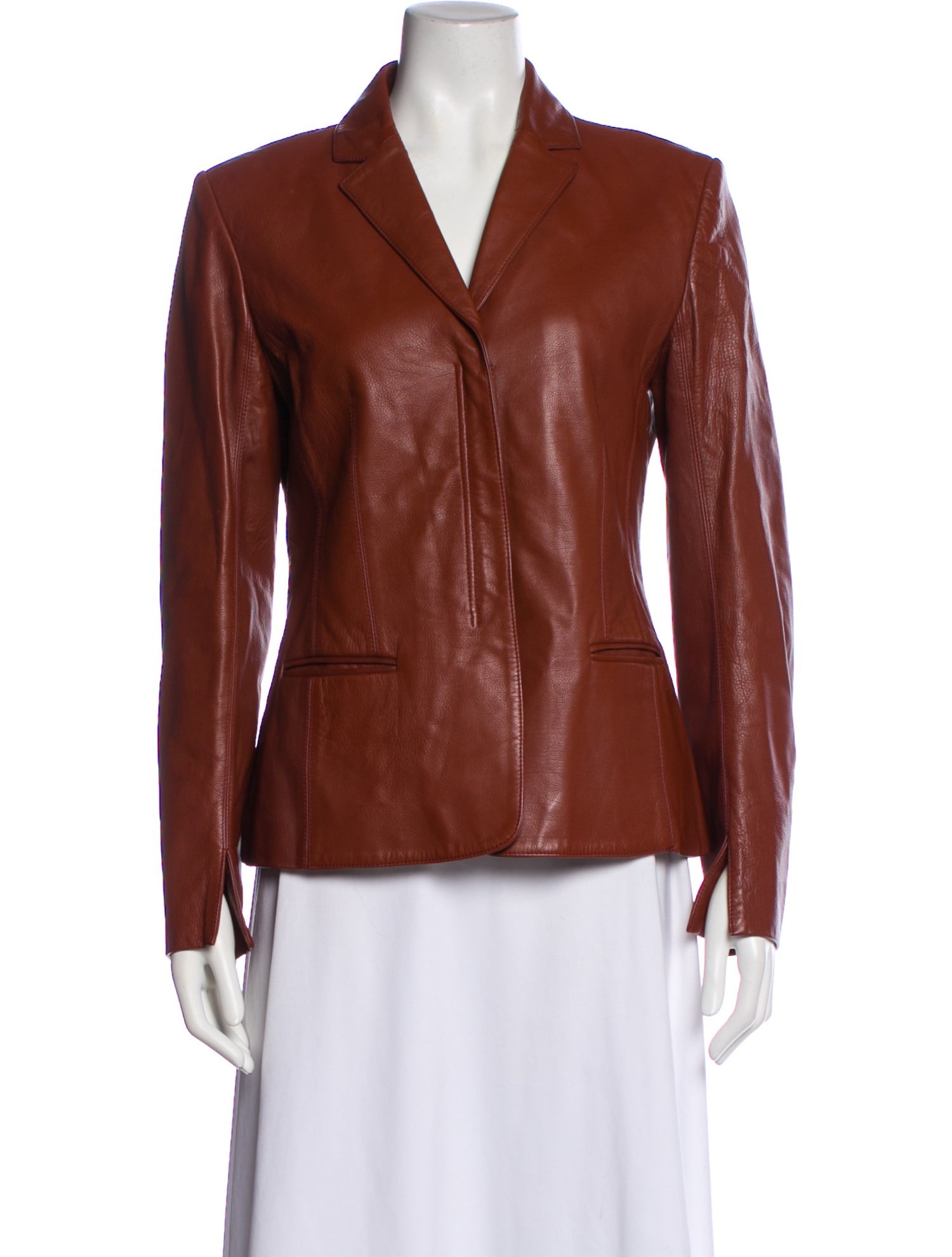 Rene Lezard Leather Blazer