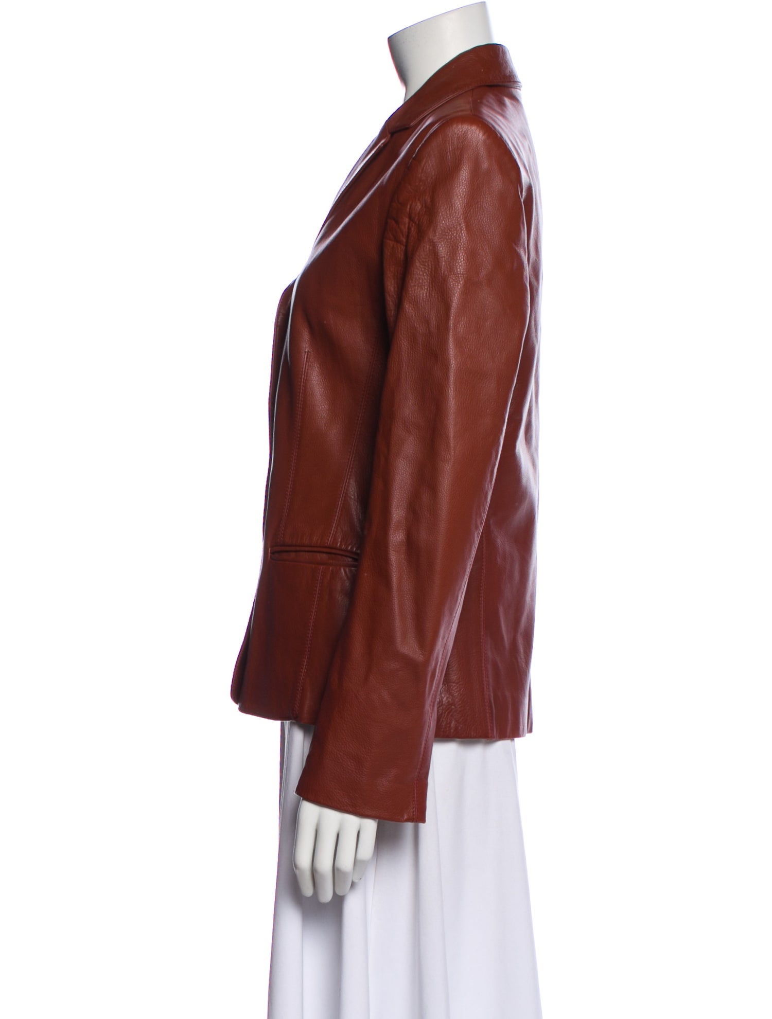 Rene Lezard Leather Blazer