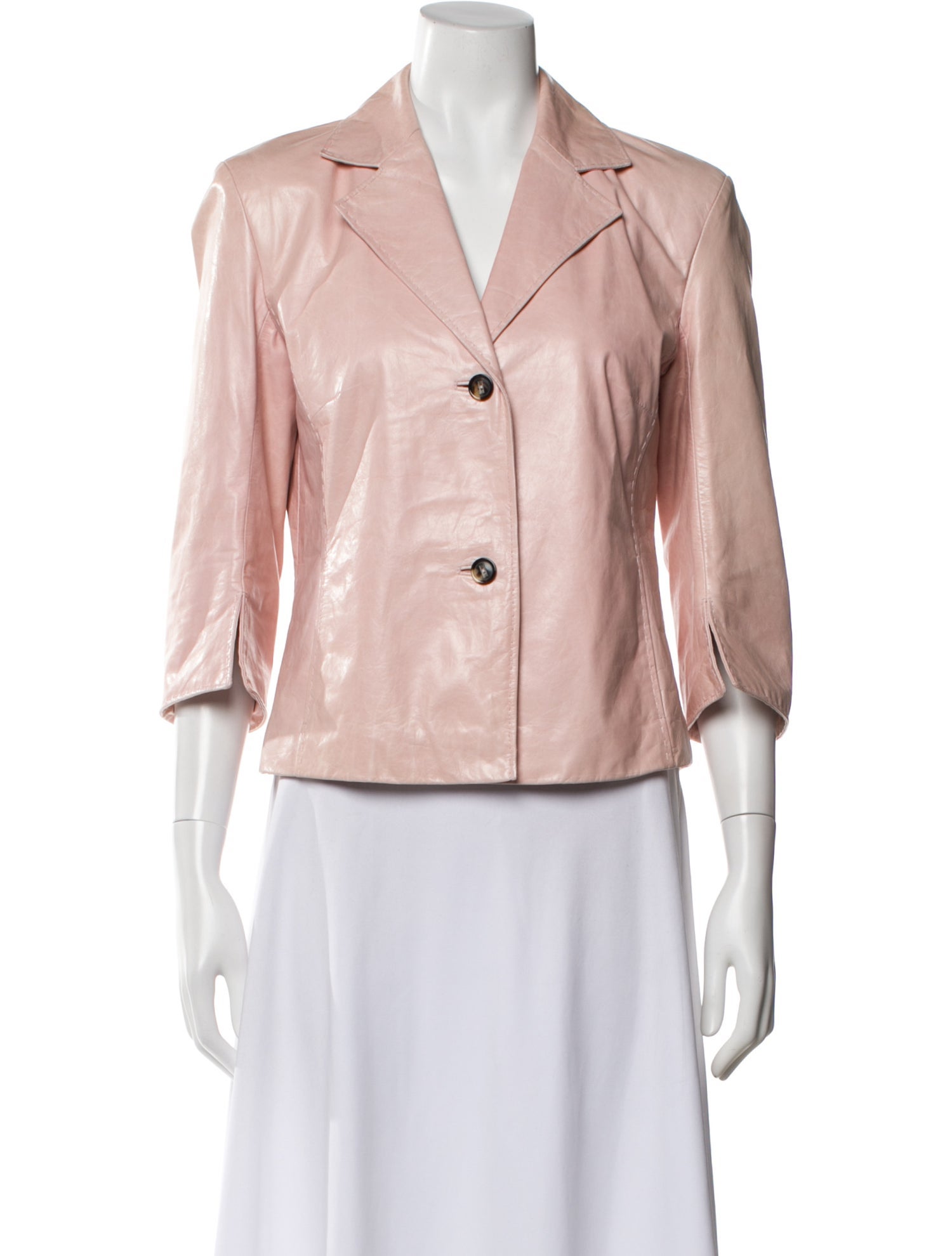 Rene Lezard Leather Blazer