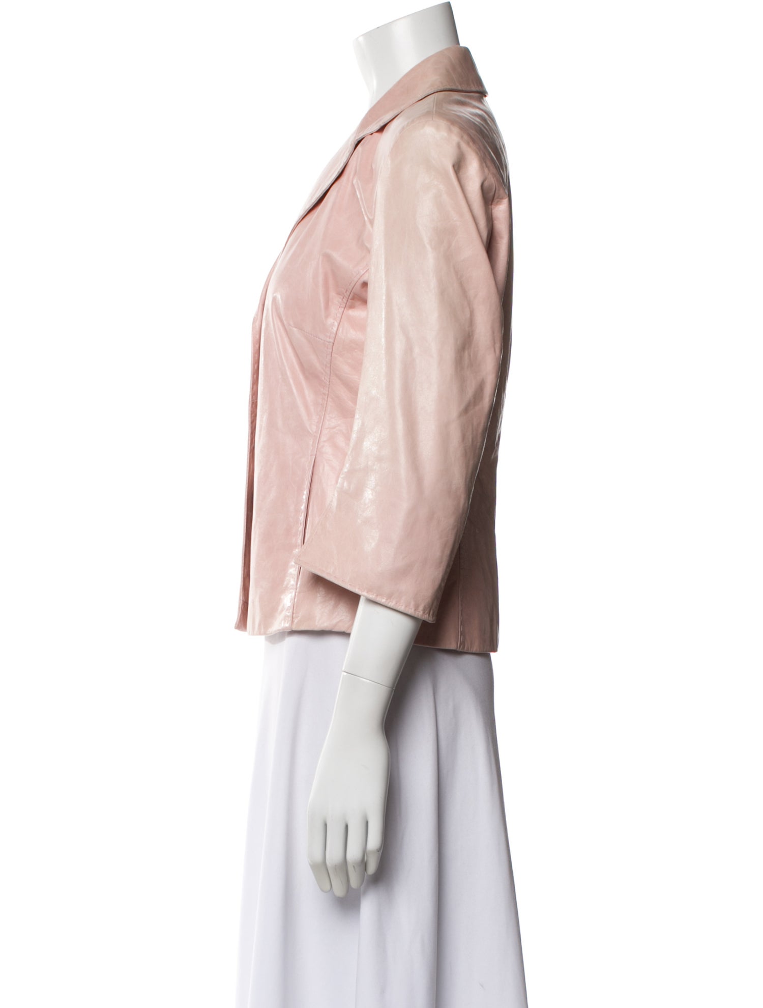 Rene Lezard Leather Blazer
