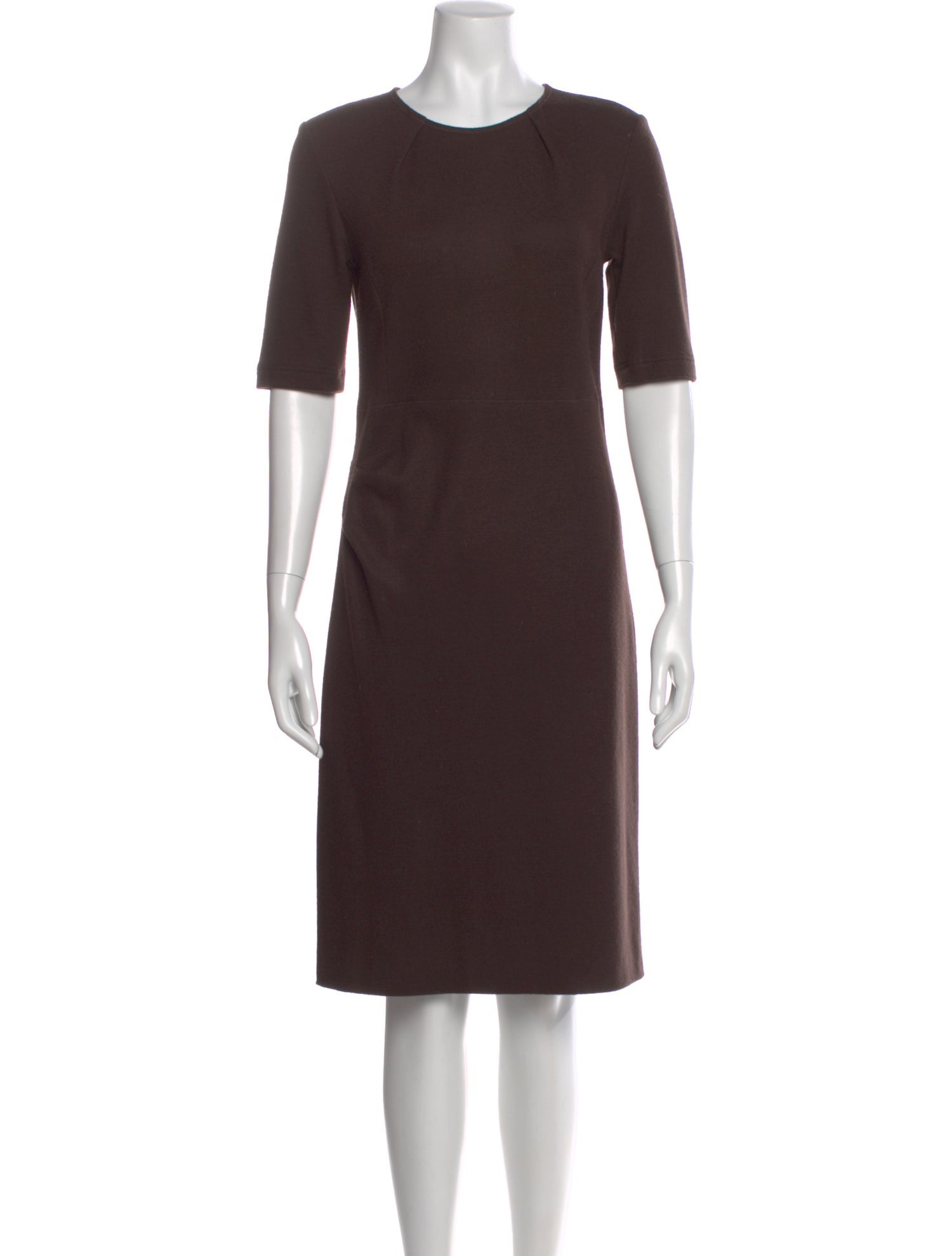 Rene Lezard Virgin Wool Knee-Length Dress