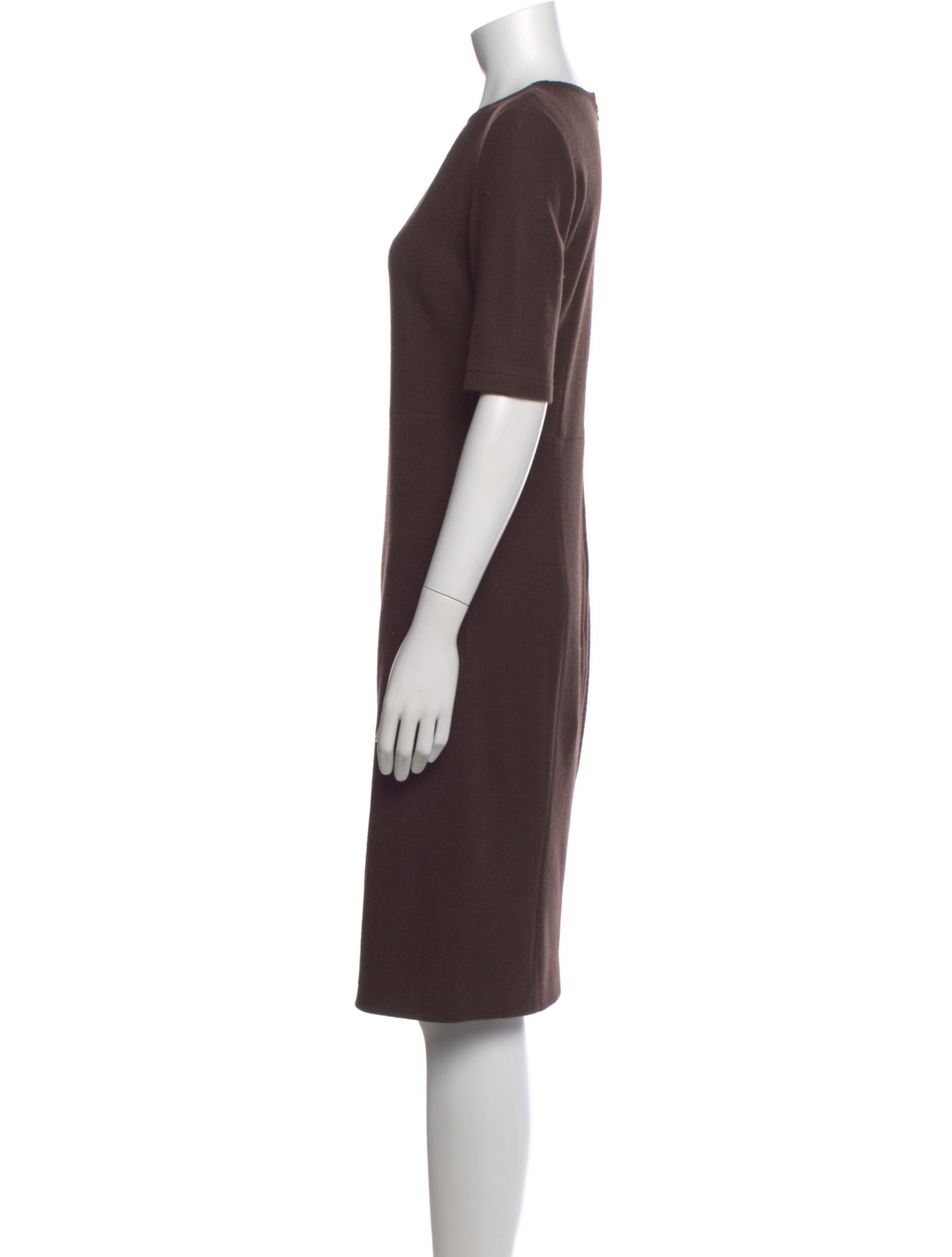 Rene Lezard Virgin Wool Knee-Length Dress